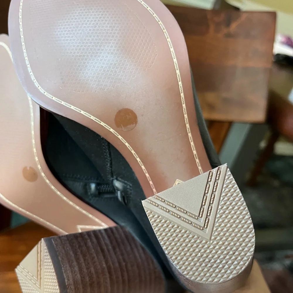 Gianni Bini Black Opulence Knee High Block Heel Boots - Picture 13 of 15